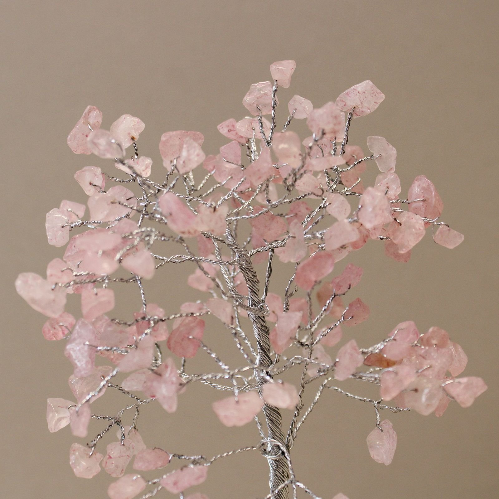 Rose Quartz Tree with Organite Base - 160 Gemstones