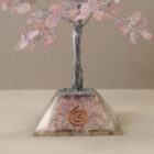Rose Quartz Tree with Organite Base - 320 Gemstones