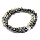 Dalmatian Jasper Magnetic Gemstone Bracelet