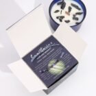 Sagittarius Candle with Gemstone Bracelet – Amethyst, Sodalite, Black Obsidian