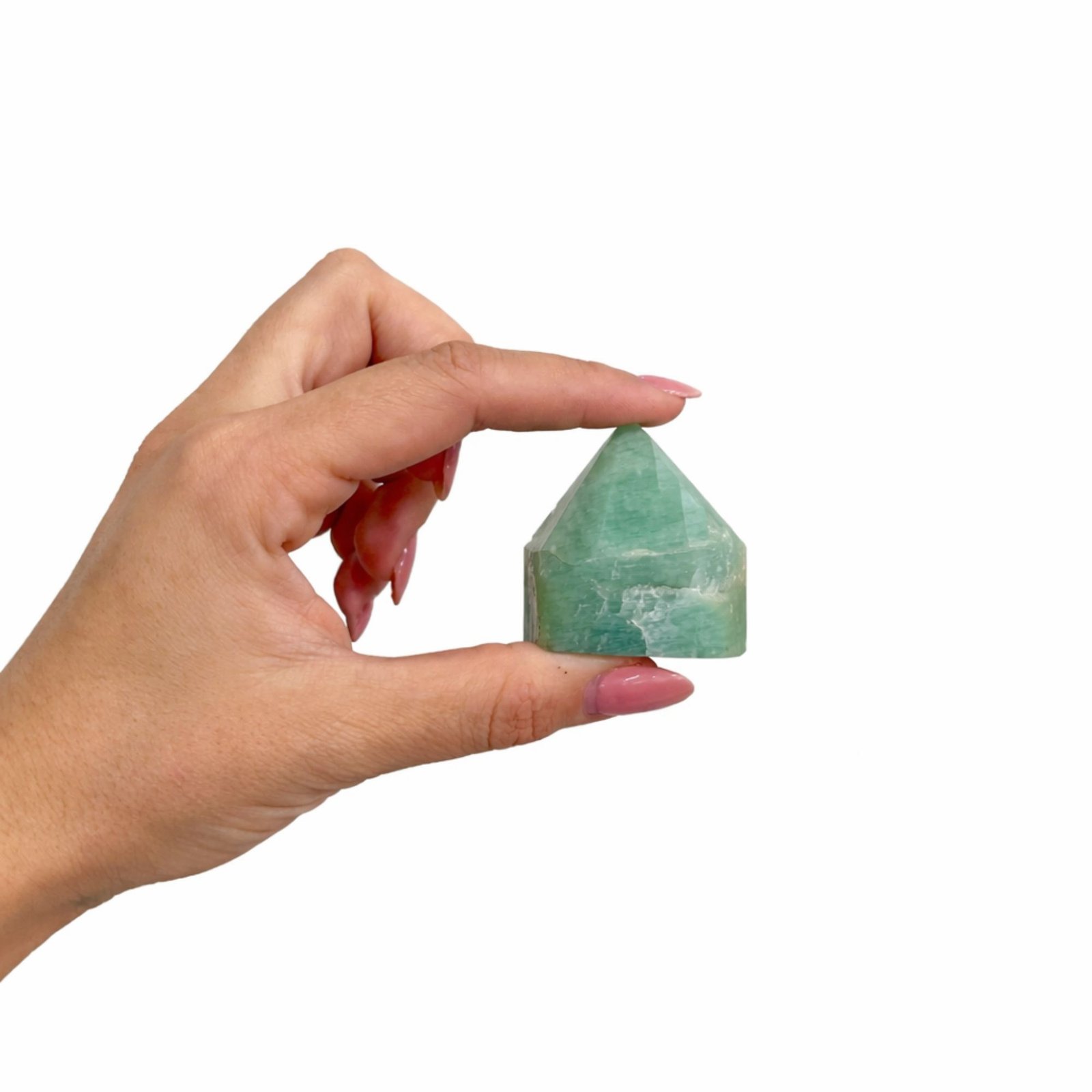 Amazonite Top Polished Crystal Points (Approx 5-6 Pieces)