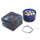 Pisces Candle with Gemstone Bracelet – Moonstone, Turquoise, Aquamarine