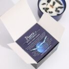 Pisces Candle with Gemstone Bracelet – Moonstone, Turquoise, Aquamarine