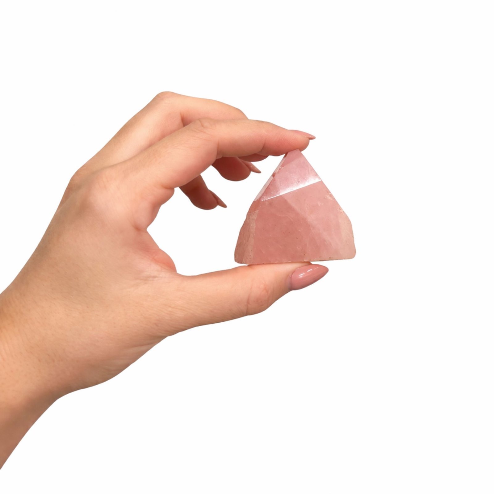 Rose Quartz Top Polished Crystal Points (Approx 5-6 Pieces)