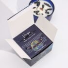 Virgo Candle with Gemstone Bracelet – Amethyst, Carnelian, Moss Agate
