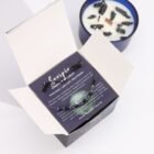 Scorpio Candle with Gemstone Bracelet – Smoky Quartz, Lapis Lazuli, Black Obsidian