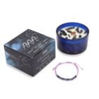 Aquarius Candle with Gemstone Bracelet – Amethyst, Lapis Lazuli, Hematite
