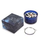 Taurus Candle with Gemstone Bracelet – Lapis Lazuli, Moss Agate