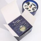 Taurus Candle with Gemstone Bracelet – Lapis Lazuli, Moss Agate