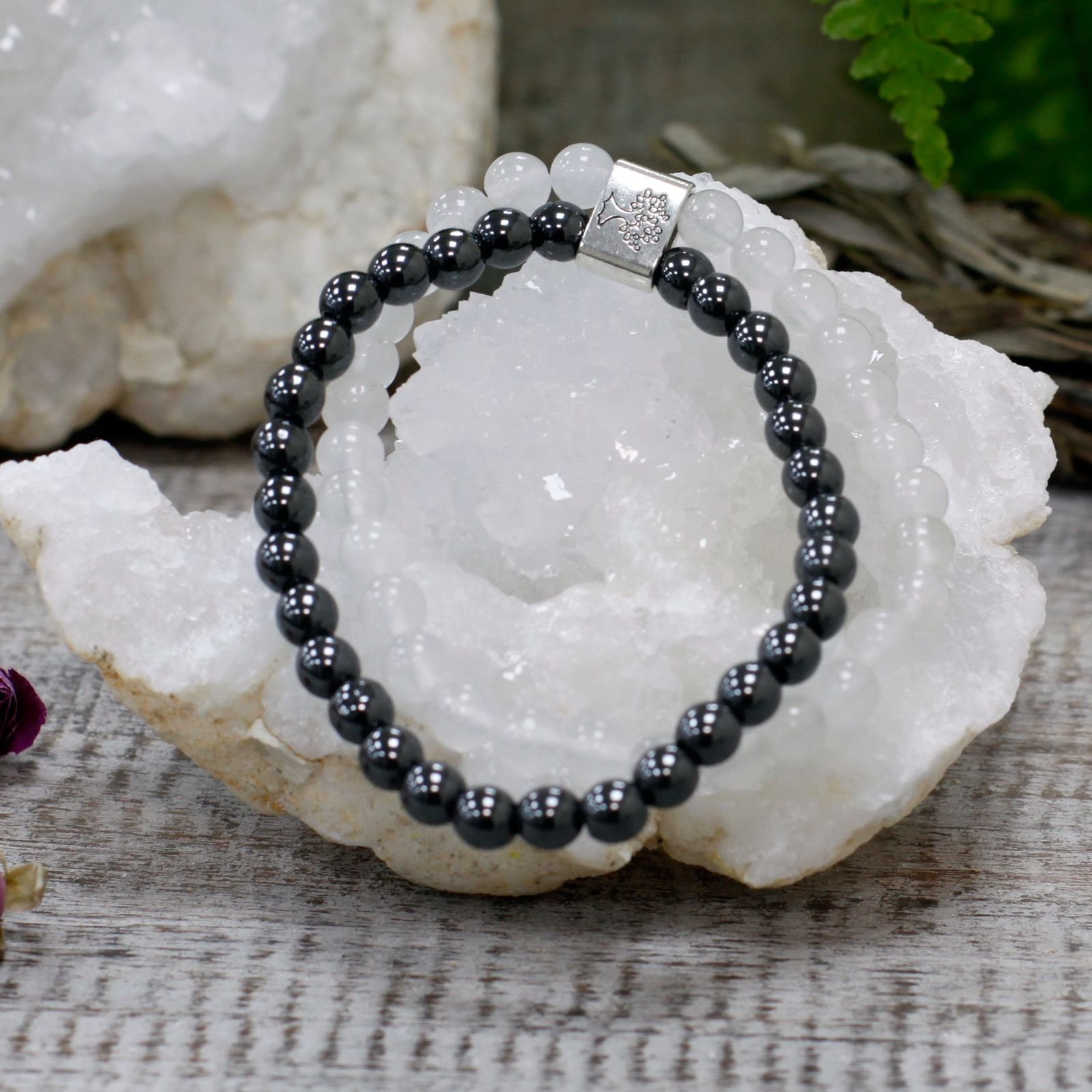 Rock Quartz Magnetic Gemstone Bracelet