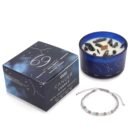 Cancer Candle with Gemstone Bracelet – Aquamarine, Smoky Quartz, Moonstone