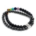 Black Stone Chakra Magnetic Gemstone Bracelet