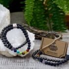 Black Stone Chakra Magnetic Gemstone Bracelet