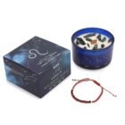 Leo Candle with Gemstone Bracelet – Tiger’s Eye, Carnelian