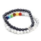 White Howlite Chakra Magnetic Gemstone Bracelet