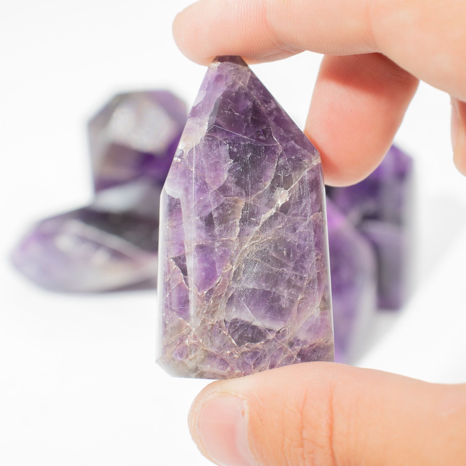 African Amethyst Crystal Points (approx 8 Pieces)