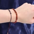 Leo Candle with Gemstone Bracelet – Tiger’s Eye, Carnelian